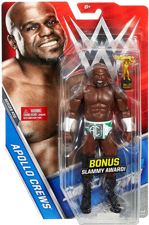 WWE Wrestling Series 70 Apollo Crews 7 Action Figure Bonus Slammy