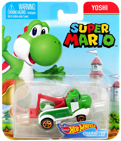 Hot Wheels Super Mario Character Cars Yoshi 164 Diecast Car Mattel