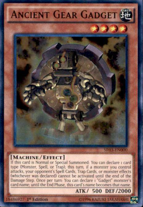 YuGiOh Machine Reactor Structure Deck Single Card Ultra Rare Ancient Gear  Gadget SR03-EN000 - ToyWiz