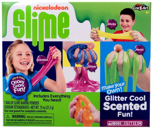 Nickelodeon Slime Make your Own Glitter Scented Slime Kit Cra-Z-Art - ToyWiz