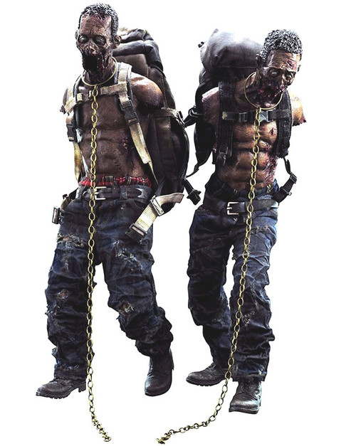 The Walking Dead Michonne Pet Walkers 16 Action Figure 2-Pack