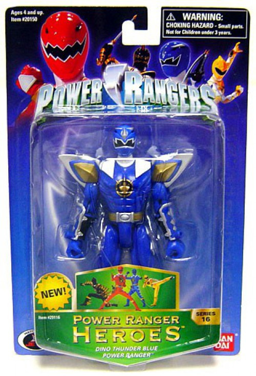Power Rangers Heros Series 16 Dino Thunder Blue Ranger Action Figure ...