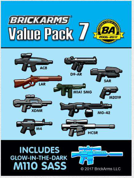 Brickarms Value Pack 7 2 5 Weapons Pack Toywiz - mg mg42 roblox