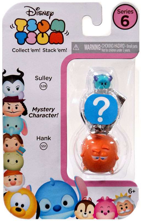 Disney - じゅんれん8478 Disney Tsum Tsum Series 6 Sulley Hank 1 Minifigure 3-Pack