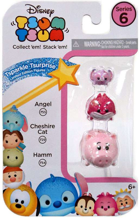 Disney Tsum Tsum Series 6 Tsparkle Tsurprise Angel, Cheshire Cat
