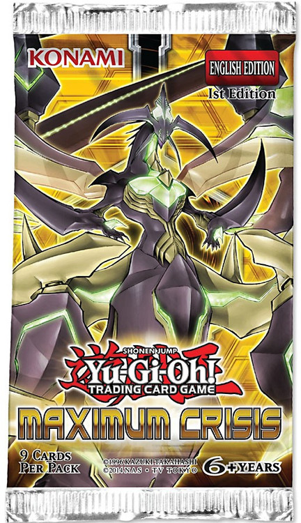 yugioh booster box maximum crisis Yu-Gi-Oh! 1st Edition (24 packs)(Sealed) Toys The walls between dimensions are collapsing and the supreme king of destruction will rise in Maximum Crisis YuGiOh Maximum Crisis Booster Pack