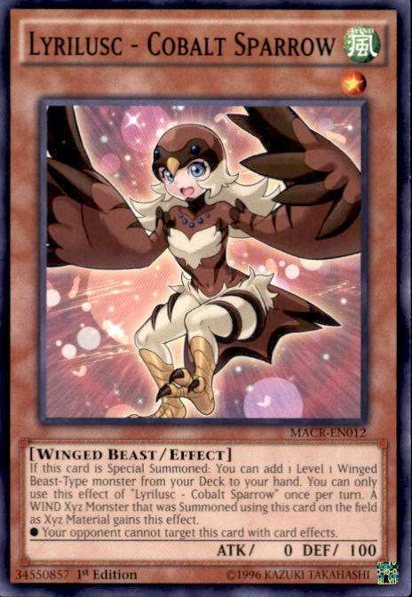 YuGiOh Trading Card Game Maximum Crisis Single Card Common Lyrilusc -  Cobalt Sparrow MACR-EN012 - ToyWiz