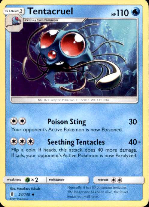 holographic tentacruel card Amazon.com: Pokemon - Tentacruel 073/165 - Pokemon 151 - Reverse Foil main image 0