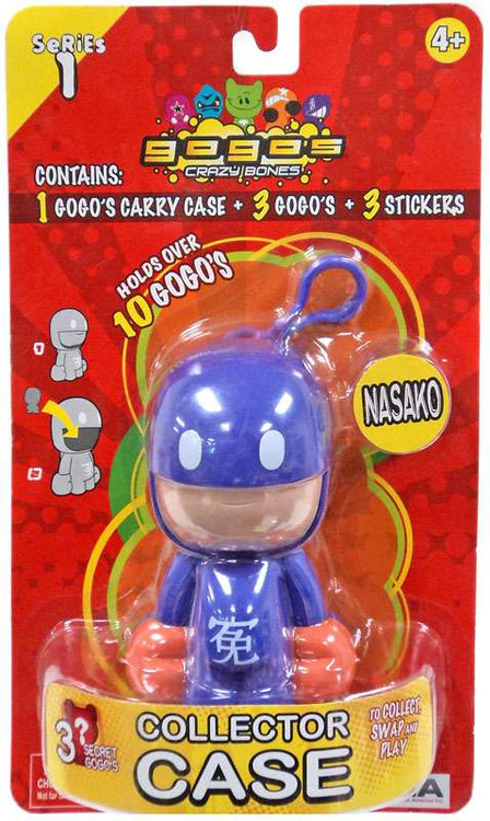 Crazy Bones Gogos Series 1 Nasako Collector Case RANDOM