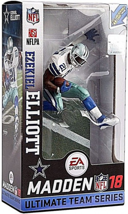 Ezekiel Elliott Action Figure Cowboy Color Rush Madden 17 Ultimate Team  Series 2