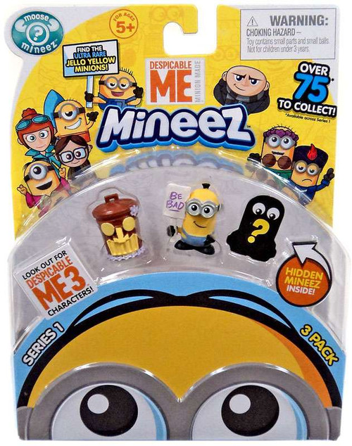 Despicable Me Minions Mineez Series 1 Tiki Trash Can Picketing