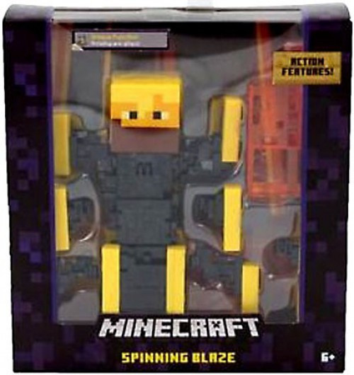 Minecraft Survival Mode Blaze with Spinning Action 5-Inch Figure