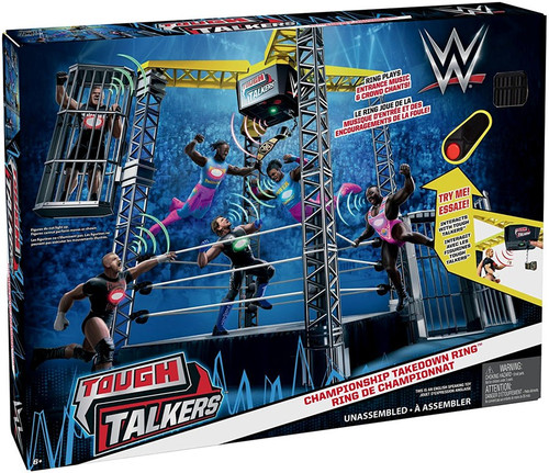 WWE Wrestling Tough Talkers Championship Takedown Ring 6