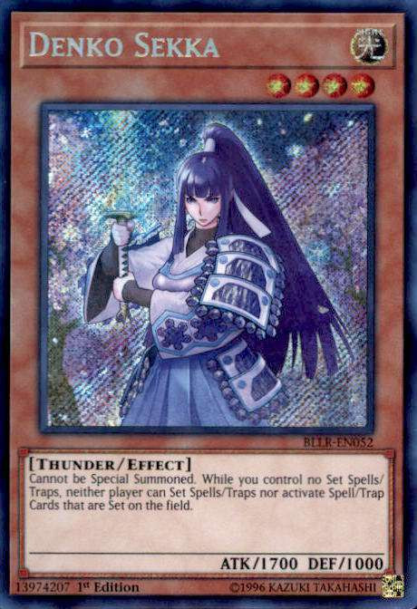 YuGiOh Battles of Legend Lights Revenge Single Card Secret Rare Denko Sekka  BLLR-EN052 - ToyWiz