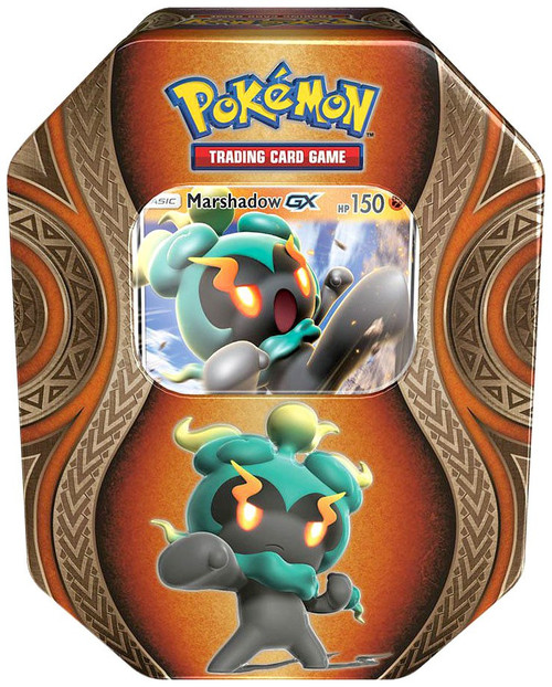 Pokemon Mysterious Powers Marshadow GX Tin Set 4 Booster Packs Promo ...