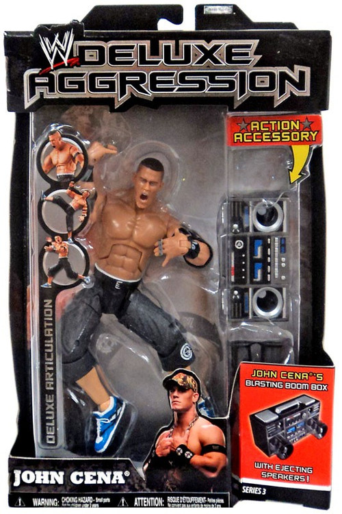 WWE Wrestling Deluxe Aggression Series 3 John Cena Deluxe Action