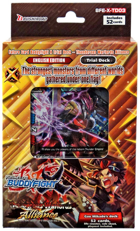 Future Card BUDDYFIGHT THUNDEROUS WARLORDS ALLIANCE Trial Deck, IN - Foto 2