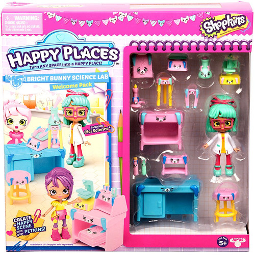 Shopkins Happy Places Series 3 Bright Bunny Science Lab Welcome