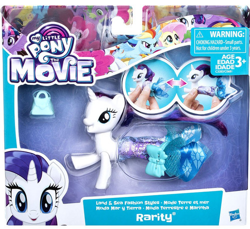 My Little Pony The Movie Rarity Land Sea Figure Hasbro Toys - ToyWiz