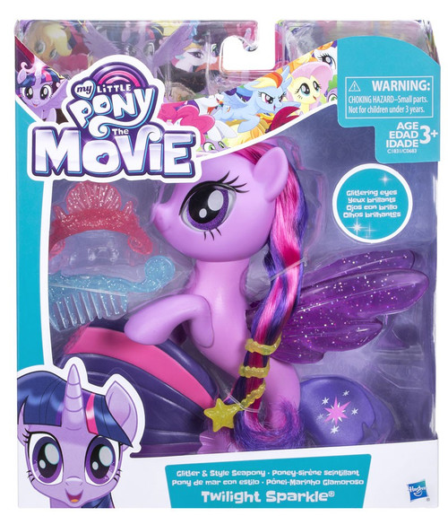 My Little Pony The Movie Twilight Sparkle Glitter Seapony 6 Figure ...