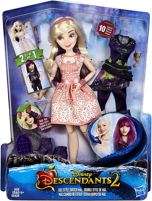 Disney Descendants Isle Style Switch Mal Deluxe Doll Hasbro Toys - ToyWiz