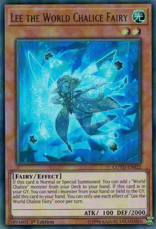 YuGiOh Code of the Duelist Ultra Rare Lee the World Chalice Fairy COTD-EN022