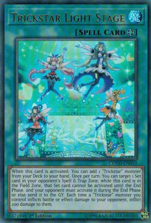 yugioh legacy of the duelist link evolution trickstar deck YuGiOh Code of the Duelist Single Card Ultra Rare Trickstar Light Stage  COTD-EN053