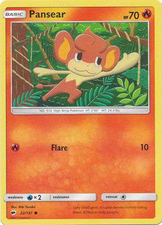 pansear pokemon card Trading Game Sun Moon Burning Shadows Single Card Common 22 The item may be similar but not exactly the same as the image (e.g Pansear - SWSH08: Fusion Strike