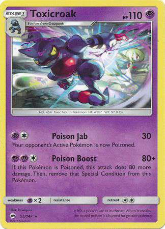 toxicroak pokemon card value EX 041 [XY Flashfire] Pokmon Hit Points110 HP Form Toxicroak (Pulsing Aura #83/234, 2-Diamonds)