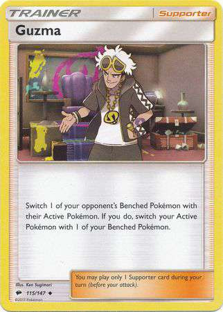 guzma card sleeves Pokemon Trading Game Sun Moon Burning Shadows Single Card Ultra Rare 143 Deck Shield Drayton has arrived Guzma Trainer Holographic Pokmon TCG