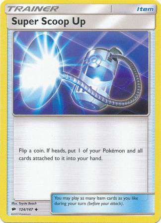 Pokemon Trading Card Game Sun & Moon Burning Shadows Uncommon Super Scoop Up #12