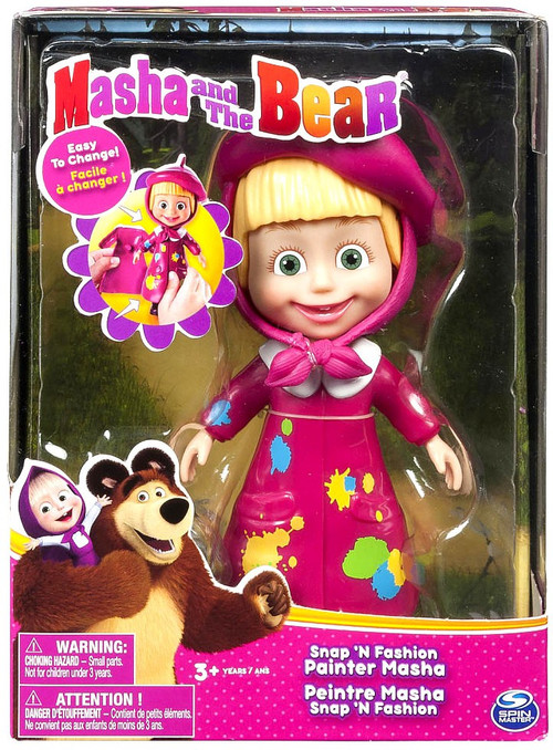 Masha and the Bear Snap N Fashion Painter Masha Figure Spin Master