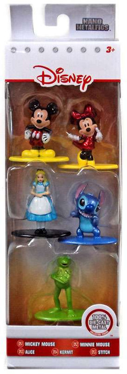 Disney Nano Metalfigs Mickey Mouse, Minnie Mouse, Alice, Stitch