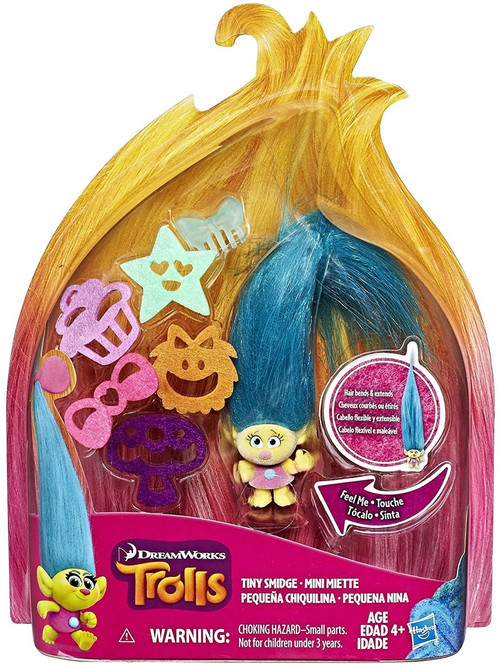 Trolls Hair Raising Tiny Smidge Figure Hasbro Toys - ToyWiz