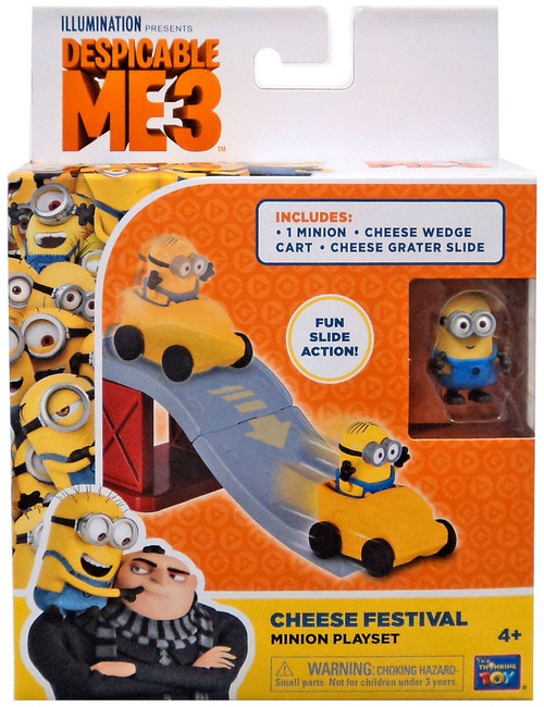 Despicable Me Minions Movie Cheese Festival 2 Micro Playset Think