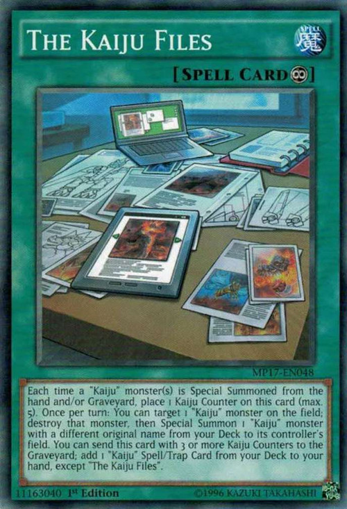 yugioh all kaiju cards ES01-AE064 Interrupted Slumber (SER)  TCG Corner You can only control 1 Kaiju monster Yugioh Card Thunder King, the