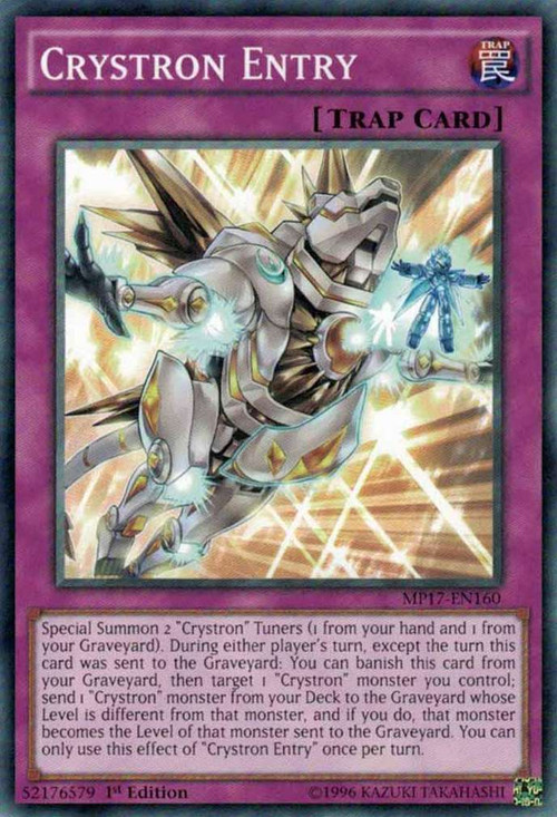 YuGiOh 2017 Mega Tin Mega Pack Single Card Common Crystron Entry MP17 yugioh-2017-mega-tin-mega-pack-single-card-common-crystron-entry-mp17