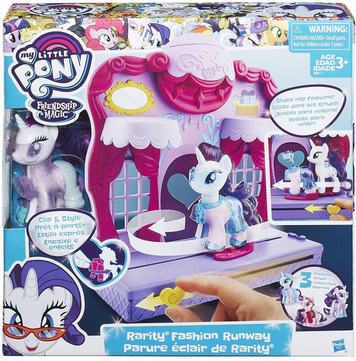My Little Pony Friendship is Magic Fashion Runway Rarity Playset Hasbro ...