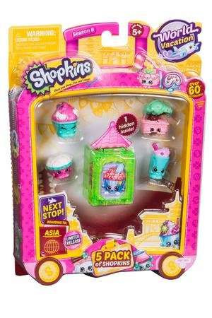 Shopkins Season 8 World Vacation Asia Mini Figure 5-Pack Moose