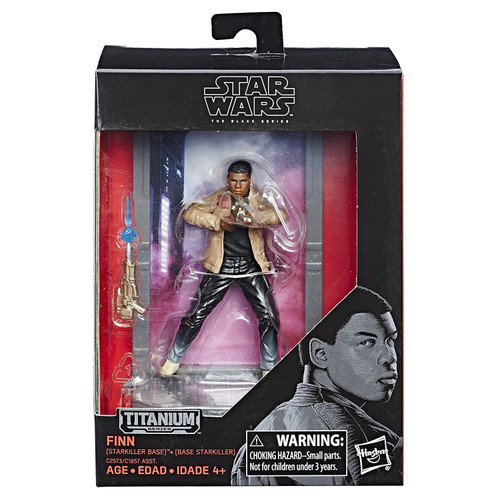 Star Wars: Il Risveglio Della Forza - Action Figure Finn Con Armatura Missione Neve (9,5 Cm) - Basamento Starkiller E 2 Accessori