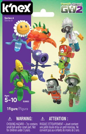 KNEX Plants vs. Zombies GW2 Series 6 Mystery Pack 1 RANDOM