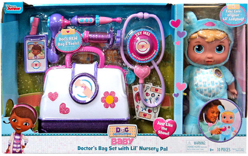 Disney Doc McStuffins Baby Doctors Bag Set with Lil Nursery Pal