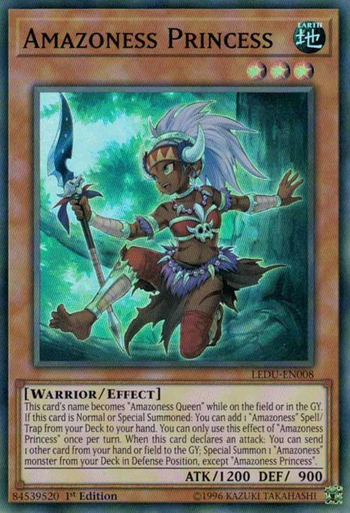 yugioh legacy of the duelist amazoness cards Trading Card Game Legendary Duelists Single Card Super Rare Princess LEDU-EN008 also other monsters you control cannot attack Yu-Gi-Oh! Alternate Alliance: How Would