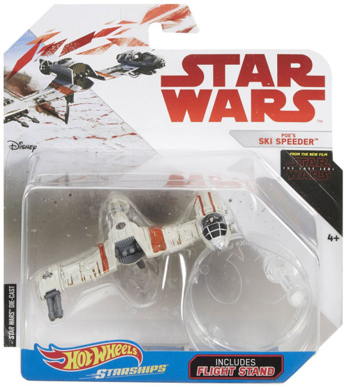 Hot Wheels Star Wars Starships Poes Ski Speeder Diecast Car Mattel