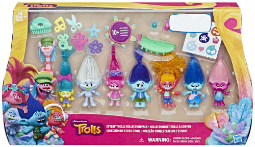 Trolls Stylin Trolls Collection Exclusive Mini Figure 8-Pack Hasbro ...