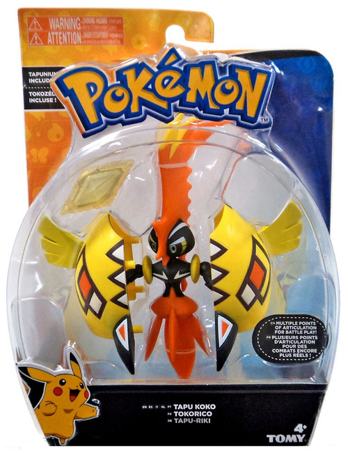 Pokemon TCG Tapu Koko Figure Collection Box ( 4 Booster Packs ) New