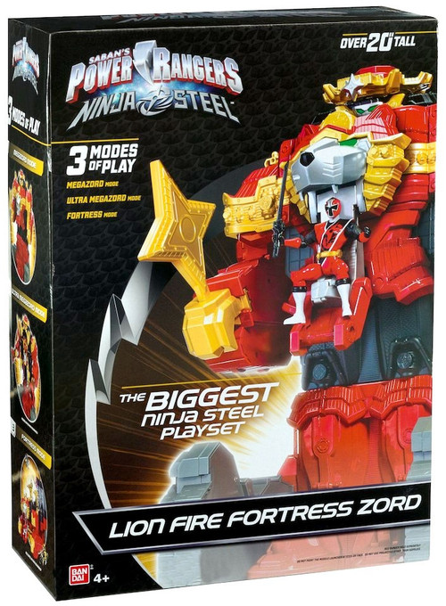 Power Rangers Ninja Steel Lion Fire Fortress Zord Exclusive