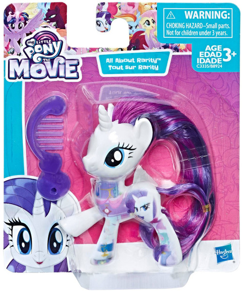 My Little Pony The Movie All About Rarity Mini Figure Hasbro Toys - ToyWiz