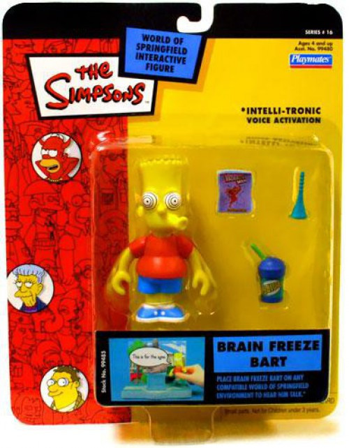 The Simpsons Series 16 Bart Simpson Action Figure Brain Freeze