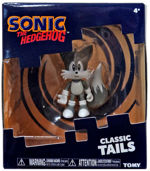 Sonic The Hedgehog Classic Tails 3 Action Figure Black White Deco Tomy Inc Toywiz - sonic tails in plane roblox